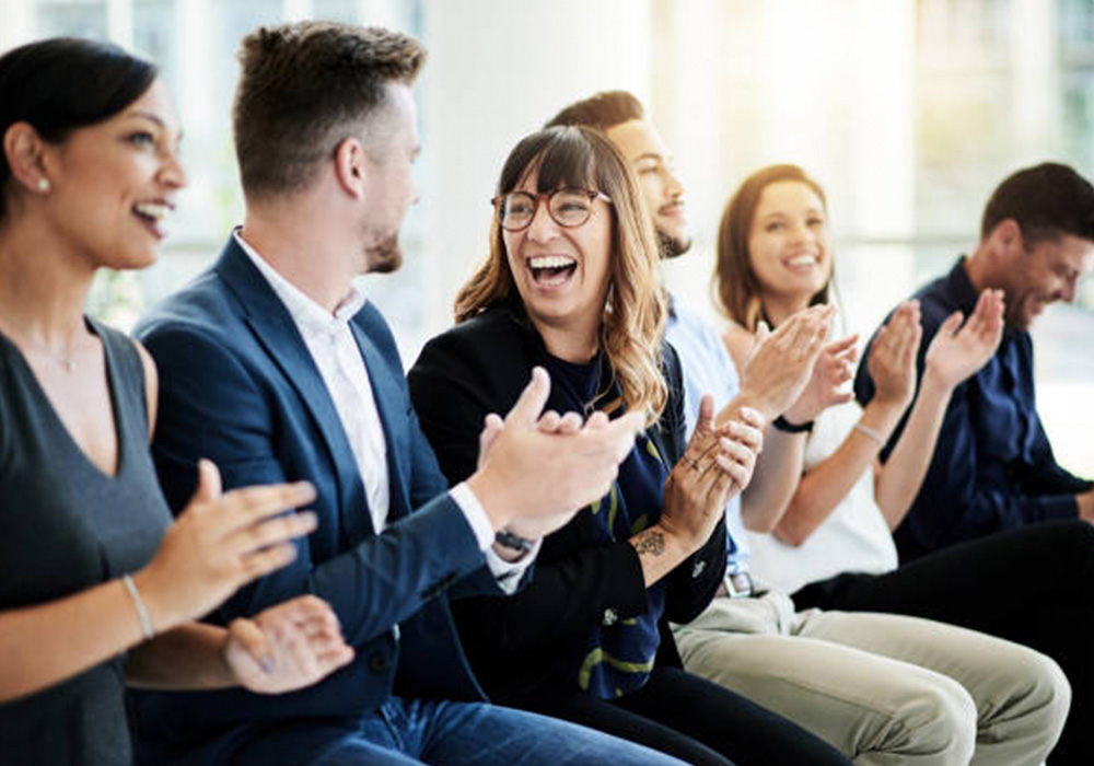 Woman Watching the Conference videos at night